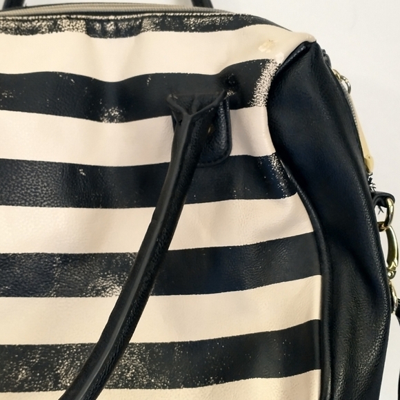 Betsey Johnson Striped Crossbody Purse Bag - Picture 6 of 7